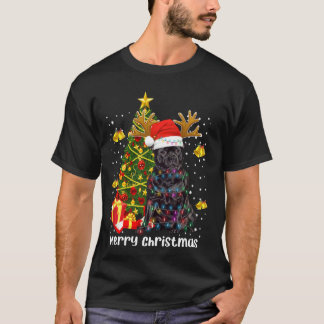 Staffordshire Bull Terrier Santa Christmas Tree Li T-Shirt