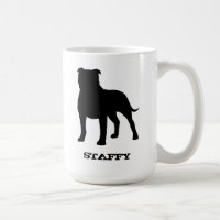 Staffordshire Bull Terrier Silhouette Staffy Dog