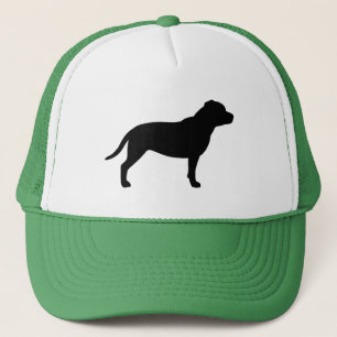 Staffordshire Bull Terrier Silhouette Trucker Hat