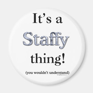 Staffordshire Bull Terrier Thing Magnet