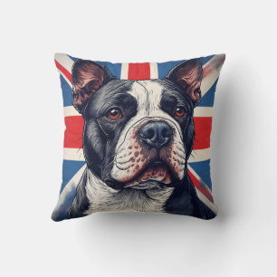 Staffordshire Bull Terrier United Kingdom Cushion