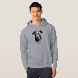 Staffordshire Bullterrier B&W Silhouette Hoodie