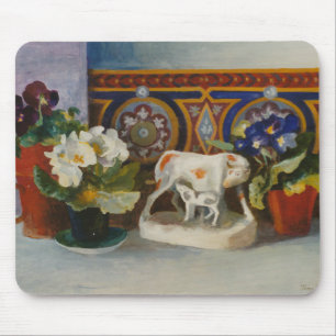 Staffordshire Cow with Primulaes 2004 Mouse Pad