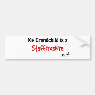 Staffordshire Grandchild Bumper Sticker