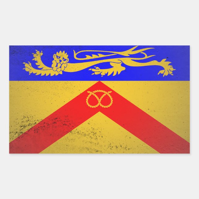 Staffordshire Rectangular Sticker (Front)
