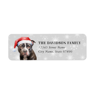 Staffordshire Terrier Return Address Labels
