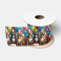 Staffy Celebration: A Birthday Party with Cake