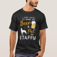 Staffy Dog Beer Lover Owner Christmas Birthday Gif