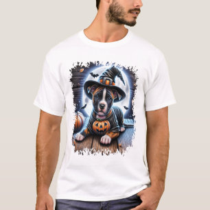Staffy Dog Halloween Square T-Shirt