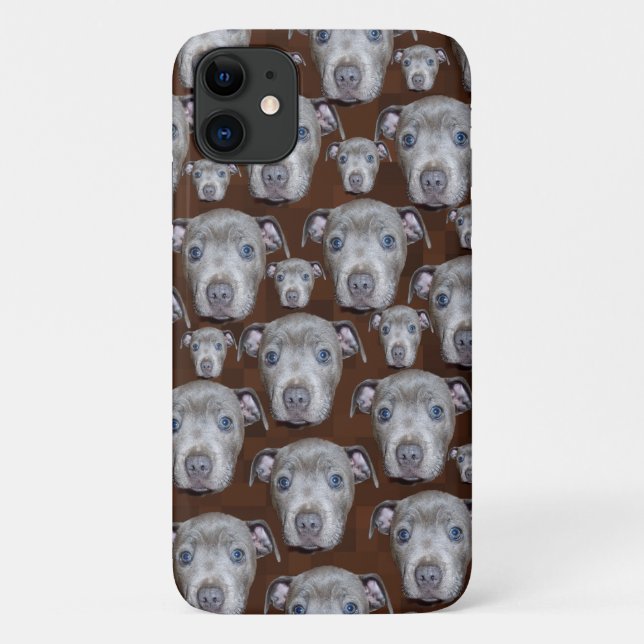 Staffy Puppy Face Pattern, Case-Mate iPhone Case (Back)