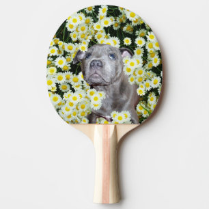Staffy Puppy In The Daises, Ping Pong Paddle