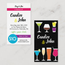 Stag and Doe Jack and Jill Tickets Bar Drinks 