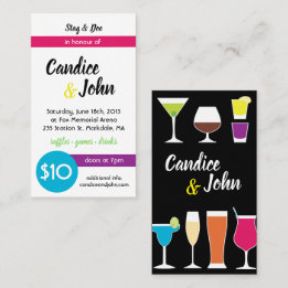 Stag and Doe Jack and Jill Tickets Bar Drinks 