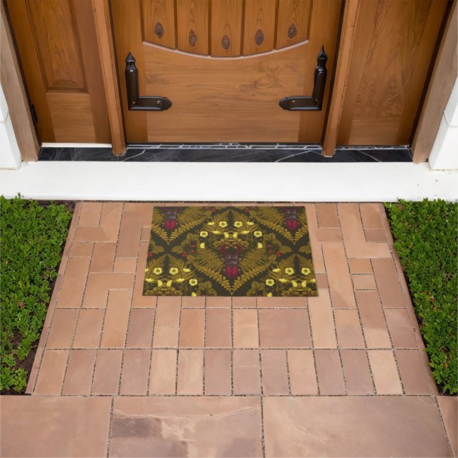Stag beetle and ferns doormat (Outdoor)