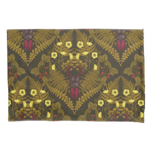 Stag beetle and ferns pillowcase