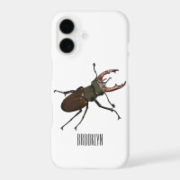 Stag beetle cartoon illustration