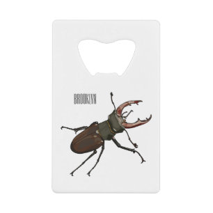Stag beetle cartoon illustration