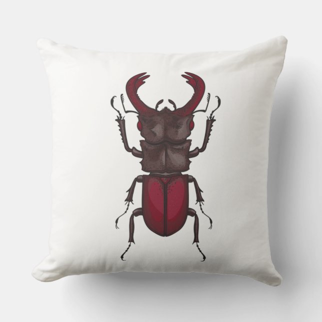 Stag beetle cushion (Front)
