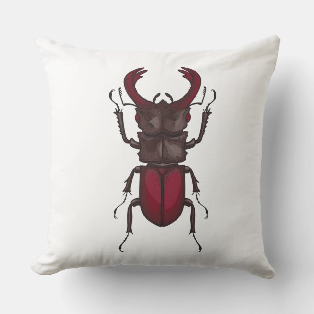 Stag beetle cushion (Front)