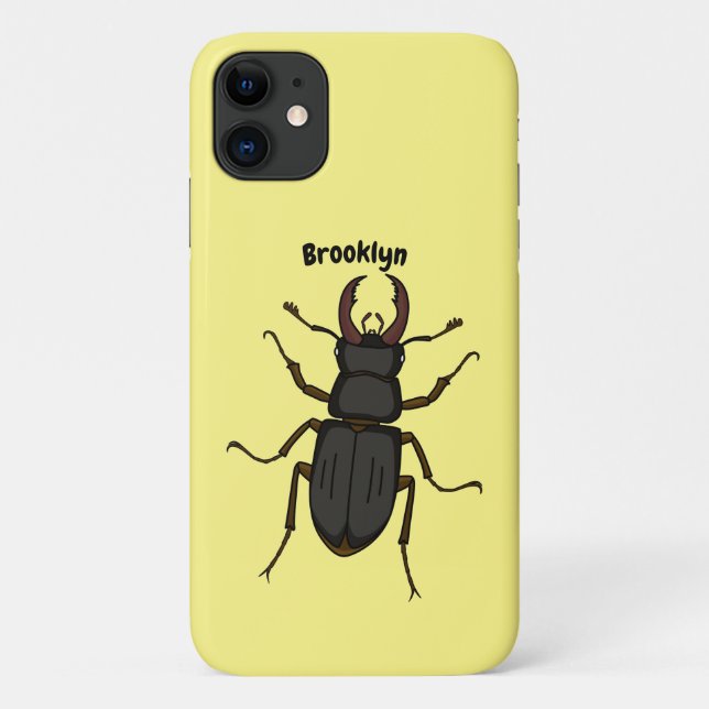 Stag beetle insect illustration Case-Mate iPhone case (Back)