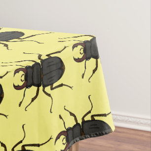 Stag beetle insect illustration tablecloth