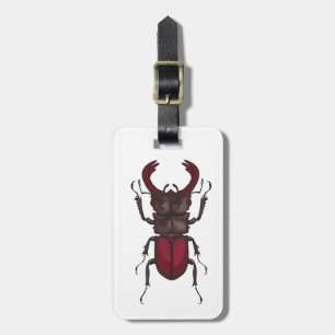 Stag beetle luggage tag