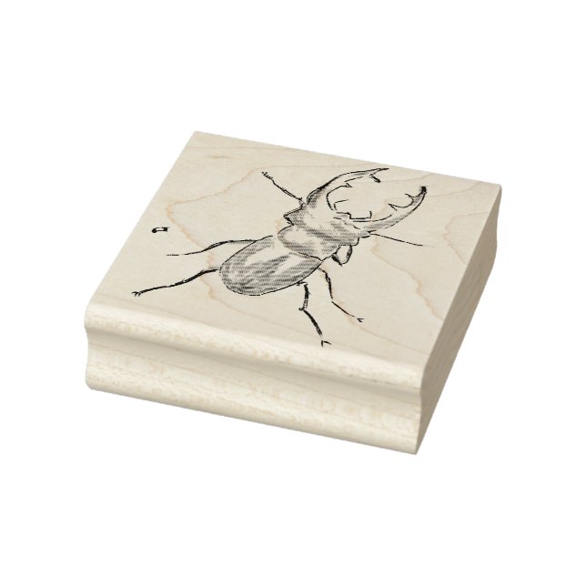 Stag Beetle  Rubber Stamp (Stamp)
