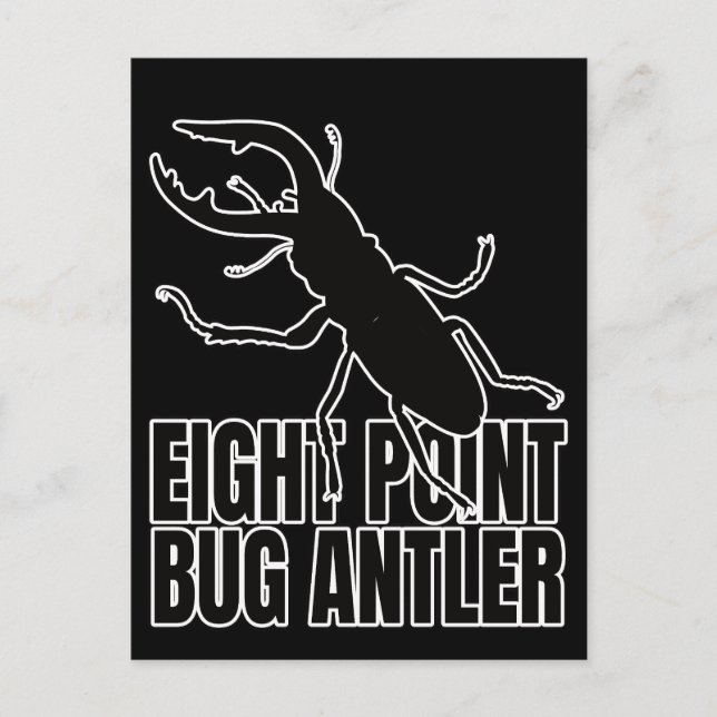 Stag Beetles Beetle Bugs Entomology Geek Postcard (Front)