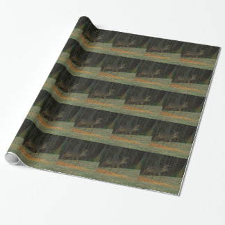 Stag / Buck  Deer Green Camouflage Wrapping Paper