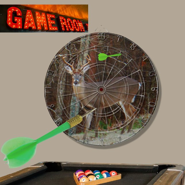 Stag / Buck  Deer Oak Camouflage Dartboard (Creator Uploaded)