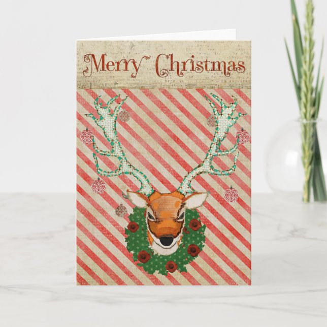 Stag Christmas Card (Front)