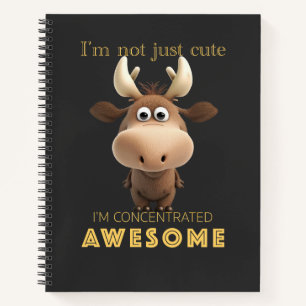 Stag Concentrated Awesome Cute Adorable Funny Notebook