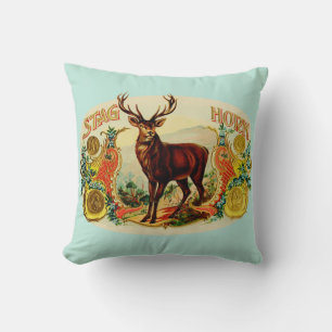 Stag Horn Throw Pillow