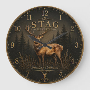 STAG – HUNTING COLLECTION LARGE CLOCK