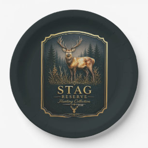 STAG – HUNTING COLLECTION PAPER PLATE