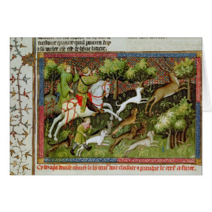 Stag Hunting, from the Livre de la Chasse