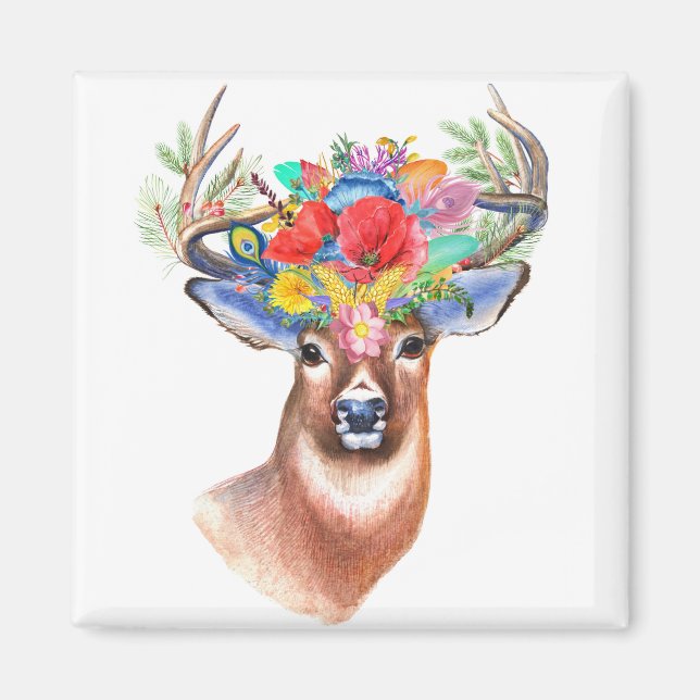 Stag in Colours Magnet (Front)