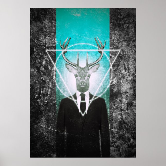 Stag in suit poster (Front)