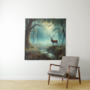 Stag Oil Painting Tapestry