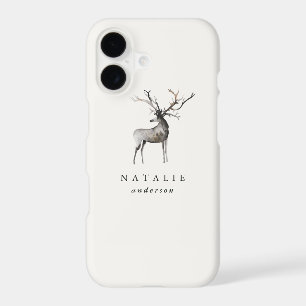 Stag reindeer personalised winter