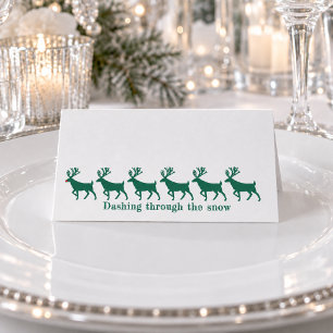 Stag Reindeer & Rudolph Guest Seating Place Card