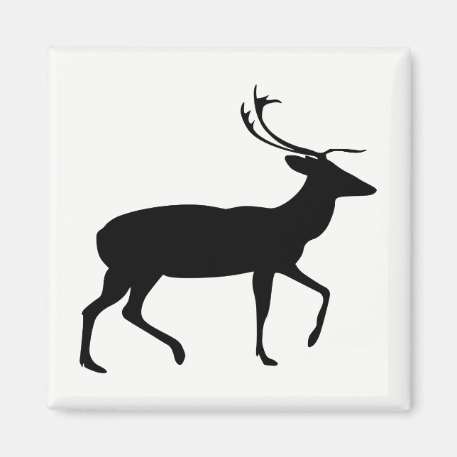 Stag Silhouette Magnet (Front)