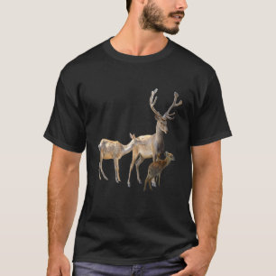 Stag With Antlers Deer Kids Deer Natural T-Shirt