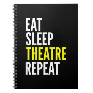 Stage Actor Gift T - Eat Sleep Actress Repeat Notebook