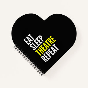 Stage Actor Gift T - Eat Sleep Actress Repeat Notebook