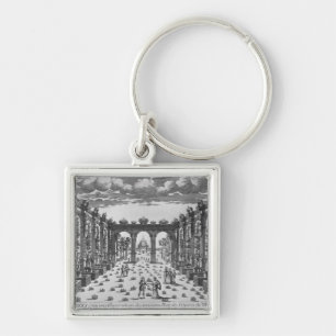 Stage by Giacomo Torelli for 'Venere Gelosa' Key Ring