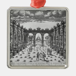 Stage by Giacomo Torelli for 'Venere Gelosa' Metal Tree Decoration
