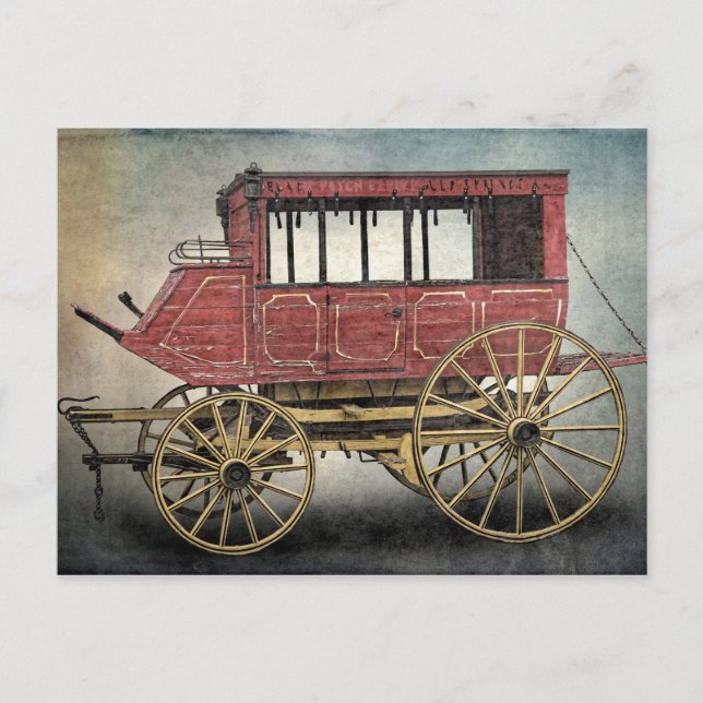 STAGE COACH POSTCARD (Front)