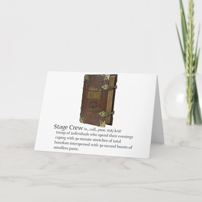 Stage Crew Card (Front)