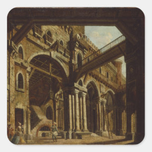 Stage Design for Act III of the Opera Square Sticker